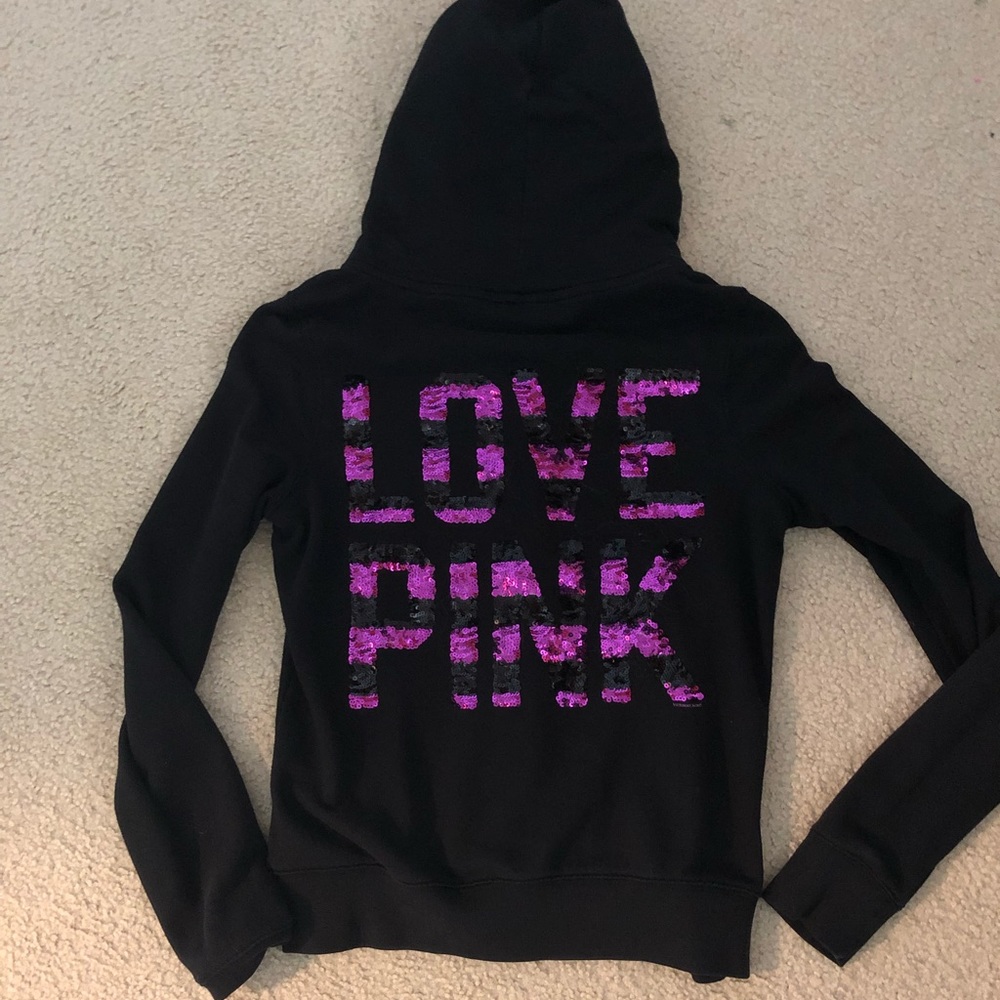 PINK zip up hoodie